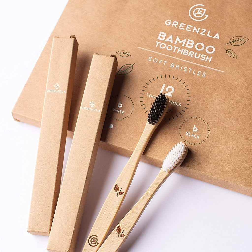 FreshBamboo Charcoal Toothbrush Pack Daily Clean Set